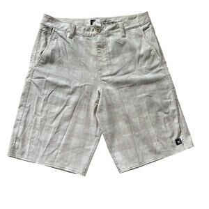 Rip Curl Mirage Boardwalk Series Shorts Beige Plaid Checkered Size‎ 31